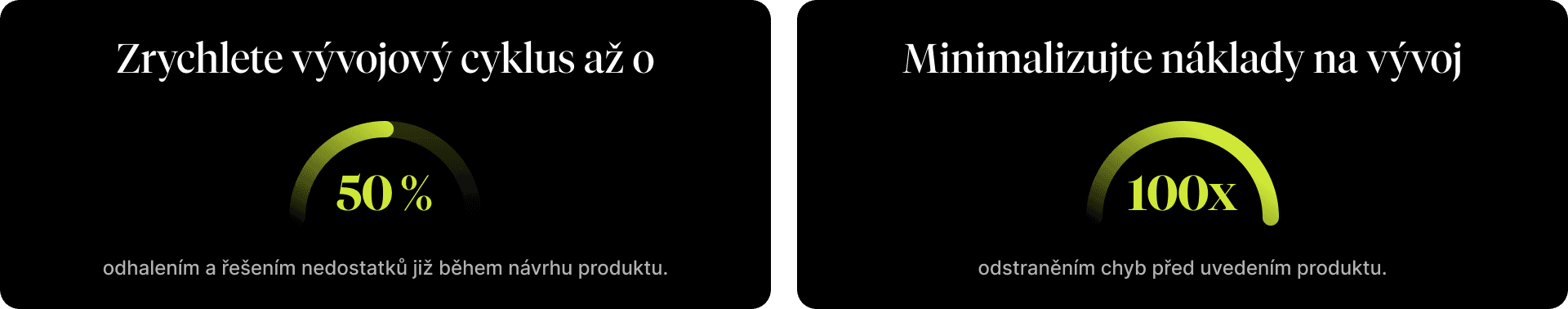 Statistiky prokazující výhody včasného odhalení chyb pro urychlení vývoje a odstranění chyb před spuštěním pro minimalizaci nákladů na vývoj.